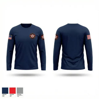 Long Sleeve Performance Shirt, Lawrence County volunteer Fire Department, Fire Department, Teamtime, Team time, sublimation, custom sports apparel, team uniforms, spirit wear, spiritwear, sports uniforms, custom shirts, team store, custom team store, fundraiser sports, apparel fundraiser