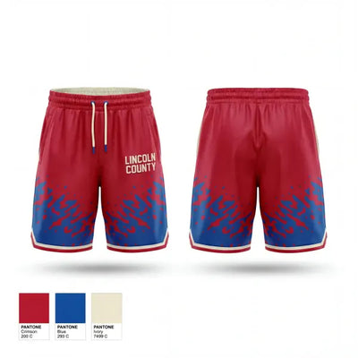 Lincoln County 92130378 Mens Reversible Basketball Shorts - 1