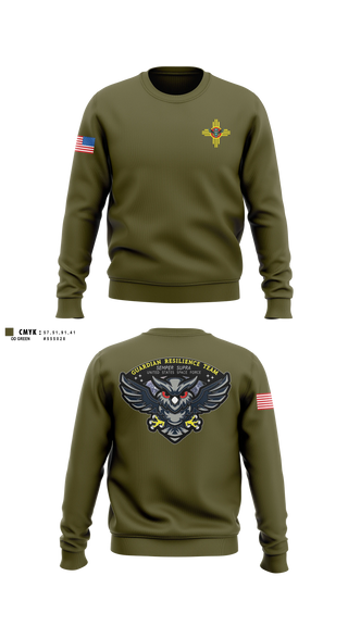 Crew Neck Sweatshirt, Guardian Resilience Team, Space Force, Teamtime, Team time, sublimation, custom sports apparel, team uniforms, spirit wear, spiritwear, sports uniforms, custom shirts, team store, custom team store, fundraiser sports, apparel fundraiser