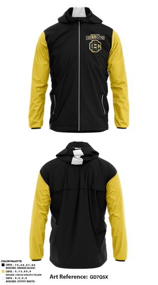 Windbreaker, Calvin Bulldogs, Baseball, Teamtime, Team time, sublimation, custom sports apparel, team uniforms, spirit wear, spiritwear, sports uniforms, custom shirts, team store, custom team store, fundraiser sports, apparel fundraiser