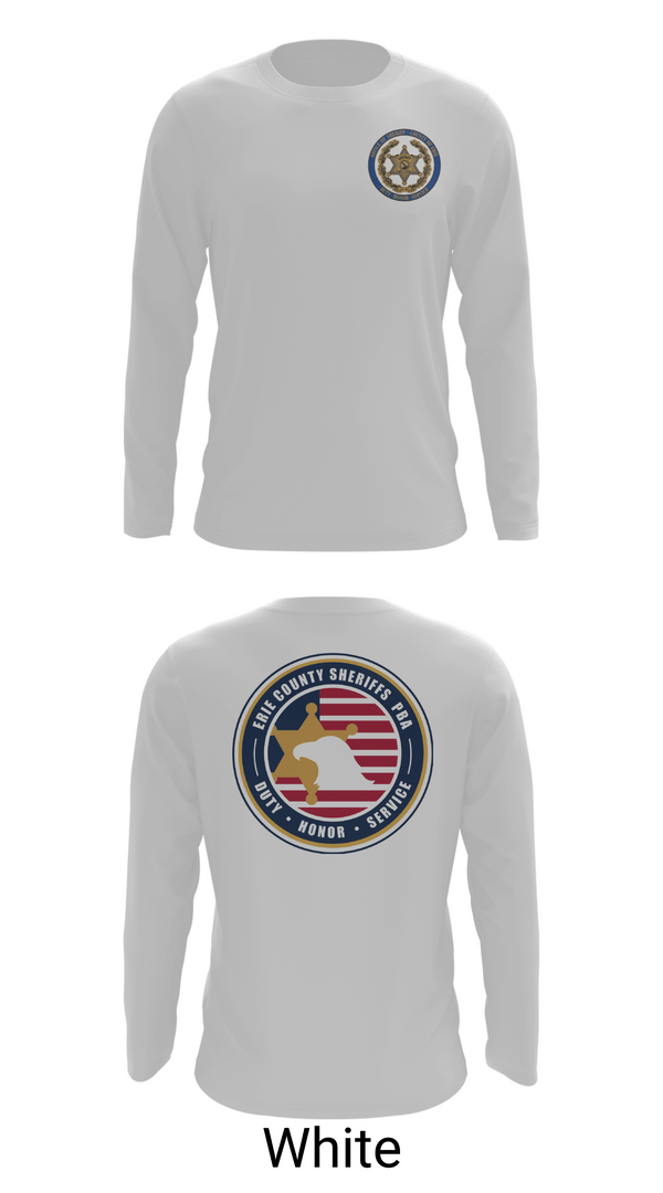 Long Sleeve Performance Shirt, Erie County Sheriff's Office PBA, Police, Teamtime, Team time, sublimation, custom sports apparel, team uniforms, spirit wear, spiritwear, sports uniforms, custom shirts, team store, custom team store, fundraiser sports, apparel fundraiser