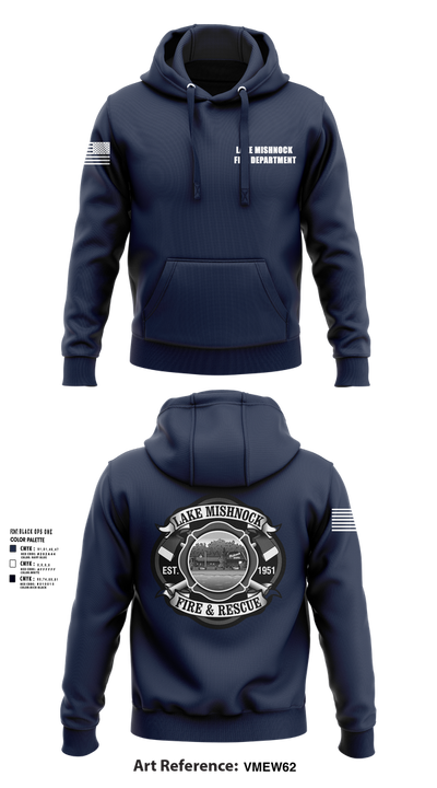 Lake Mishnock Fire Department 27016825 Hoodie - 101