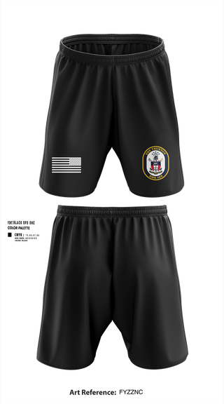 Athletic Shorts With Pockets, USS TRUXTUN DDG 103, Navy, Teamtime, Team time, sublimation, custom sports apparel, team uniforms, spirit wear, spiritwear, sports uniforms, custom shirts, team store, custom team store, fundraiser sports, apparel fundraiser