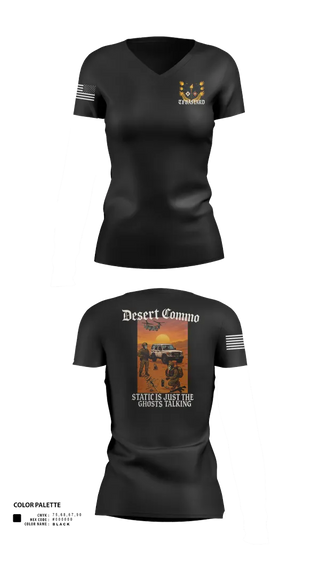 Womens Short Sleeve Vneck Shirt, Task Force Bataan, , Teamtime, Team time, sublimation, custom sports apparel, team uniforms, spirit wear, spiritwear, sports uniforms, custom shirts, team store, custom team store, fundraiser sports, apparel fundraiser