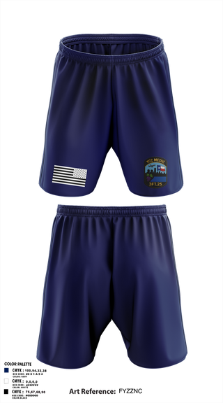 Athletic Shorts With Pockets, TCC Paramedic Class 3FT.25, , Teamtime, Team time, sublimation, custom sports apparel, team uniforms, spirit wear, spiritwear, sports uniforms, custom shirts, team store, custom team store, fundraiser sports, apparel fundraiser