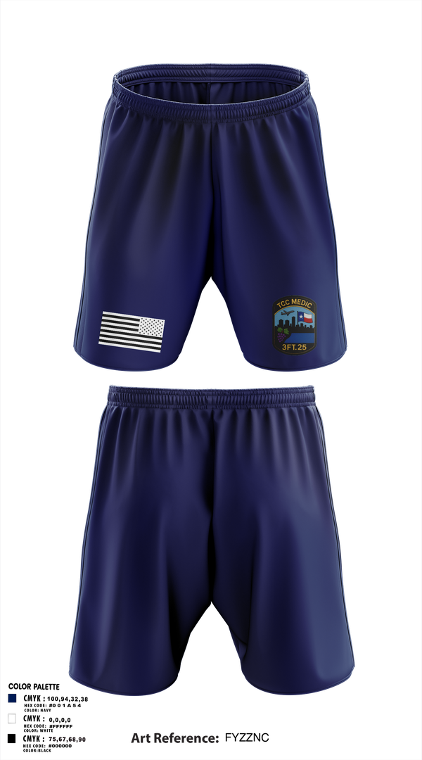 Athletic Shorts With Pockets, TCC Paramedic Class 3FT.25, , Teamtime, Team time, sublimation, custom sports apparel, team uniforms, spirit wear, spiritwear, sports uniforms, custom shirts, team store, custom team store, fundraiser sports, apparel fundraiser