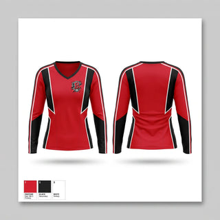 Womens Long Sleeve Vneck Shirt, BREMEN HIGH SCHOOL, Men's Soccer, Teamtime, Team time, sublimation, custom sports apparel, team uniforms, spirit wear, spiritwear, sports uniforms, custom shirts, team store, custom team store, fundraiser sports, apparel fundraiser