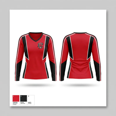 BREMEN HIGH SCHOOL Women's Long Sleeve V-neck Shirt - 1