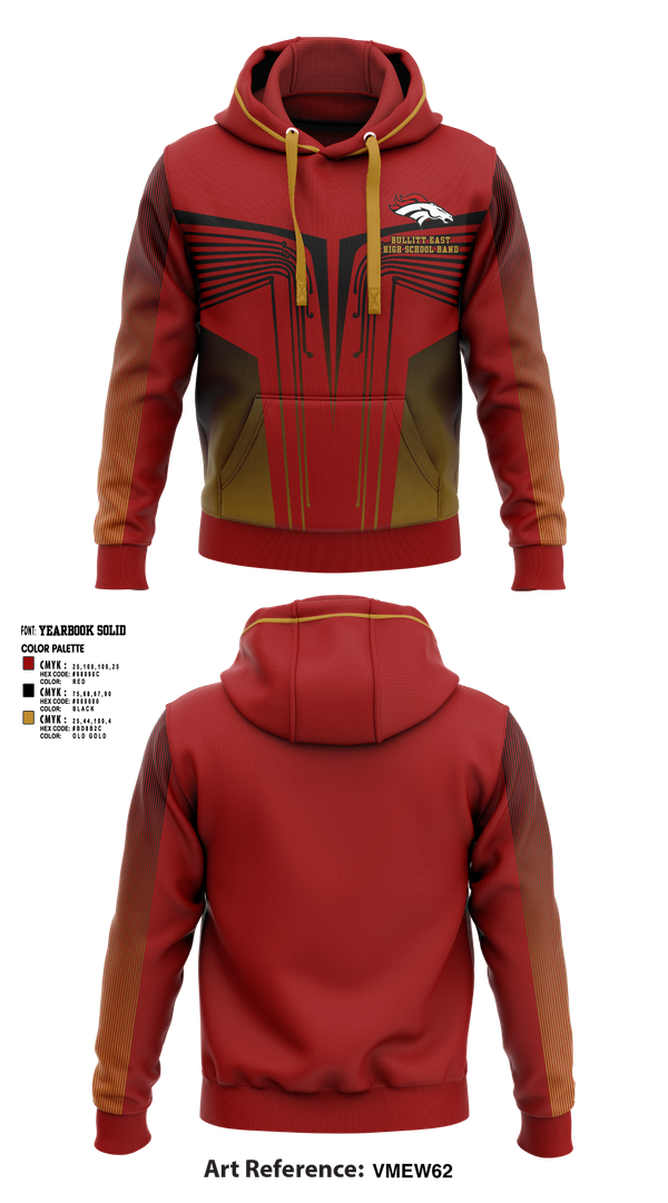 Hoodie, Bullitt East High School Band, Spirit Store, Teamtime, Team time, sublimation, custom sports apparel, team uniforms, spirit wear, spiritwear, sports uniforms, custom shirts, team store, custom team store, fundraiser sports, apparel fundraiser