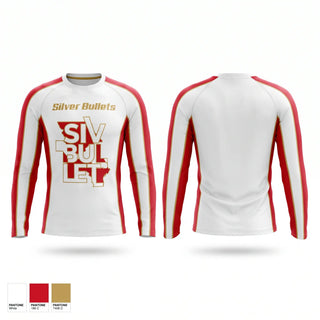 Long Sleeve Performance Shirt, Silver Bullets, Men's Basketball, Teamtime, Team time, sublimation, custom sports apparel, team uniforms, spirit wear, spiritwear, sports uniforms, custom shirts, team store, custom team store, fundraiser sports, apparel fundraiser