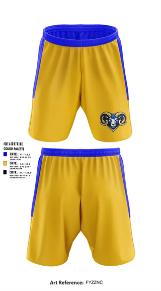 Athletic Shorts With Pockets, Memphis Rams, , Teamtime, Team time, sublimation, custom sports apparel, team uniforms, spirit wear, spiritwear, sports uniforms, custom shirts, team store, custom team store, fundraiser sports, apparel fundraiser