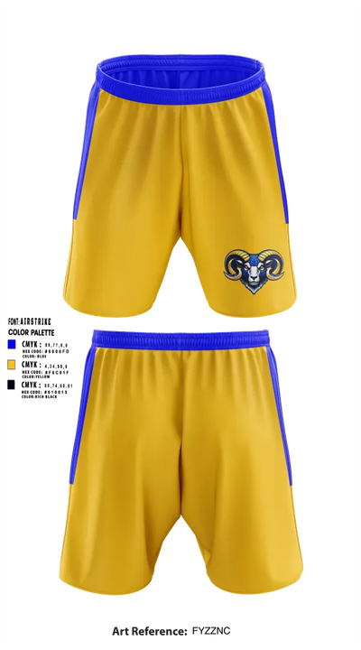 Memphis Rams 44971969 Athletic Shorts With Pockets - 3