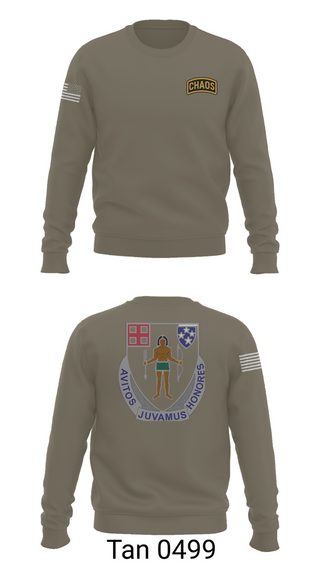 Crew Neck Sweatshirt, Chaos Company, 1-182 Infantry, , Teamtime, Team time, sublimation, custom sports apparel, team uniforms, spirit wear, spiritwear, sports uniforms, custom shirts, team store, custom team store, fundraiser sports, apparel fundraiser