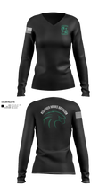 River Hawks 91218666 Women's Long Sleeve V-neck Shirt - 110