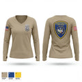 Leachville Police Department 82611741 Women's Long Sleeve V-neck Shirt - 1
