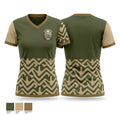 Airborne Veterans Gold Club 26189096 Women's Short Sleeve V-neck Shirt - 1