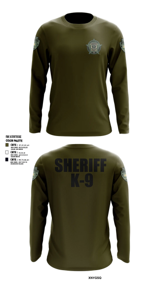 Long Sleeve Performance Shirt, Washington County SO Maine K9 Unit, Police, Teamtime, Team time, sublimation, custom sports apparel, team uniforms, spirit wear, spiritwear, sports uniforms, custom shirts, team store, custom team store, fundraiser sports, apparel fundraiser