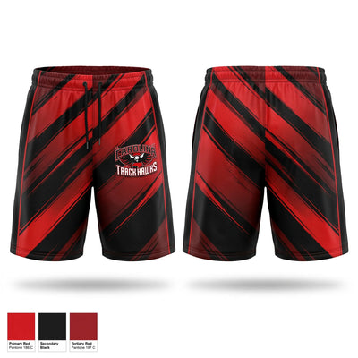 Carolina Track Hawks Athletic Shorts With Pockets - 1