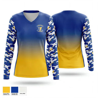 Womens Long Sleeve Vneck Shirt, Vernon, Men's Lacrosse, Teamtime, Team time, sublimation, custom sports apparel, team uniforms, spirit wear, spiritwear, sports uniforms, custom shirts, team store, custom team store, fundraiser sports, apparel fundraiser