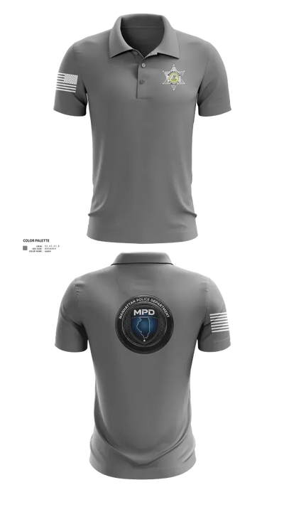 Manhattan Police Department 25505954 Short Sleeve Performance Polo - 141
