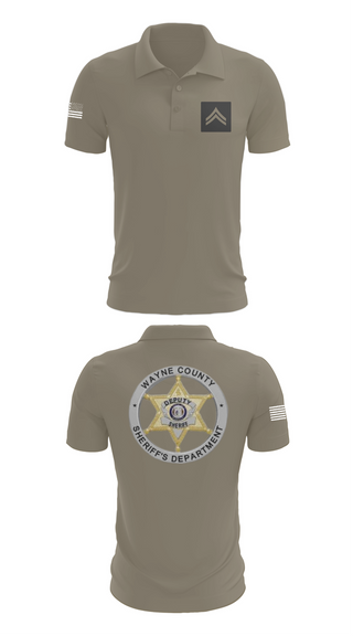 Short Sleeve Performance Polo, Wayne County Sheriff’s Department, Police, Teamtime, Team time, sublimation, custom sports apparel, team uniforms, spirit wear, spiritwear, sports uniforms, custom shirts, team store, custom team store, fundraiser sports, apparel fundraiser