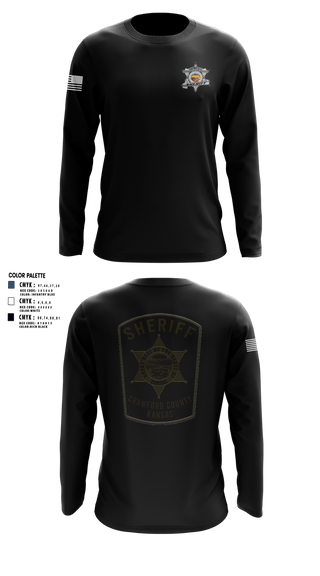 Long Sleeve Performance Shirt, Crawford county investigations bureau, Police, Teamtime, Team time, sublimation, custom sports apparel, team uniforms, spirit wear, spiritwear, sports uniforms, custom shirts, team store, custom team store, fundraiser sports, apparel fundraiser