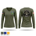 CLB-1 CLC-B 52553268 Women's Long Sleeve V-neck Shirt - 1