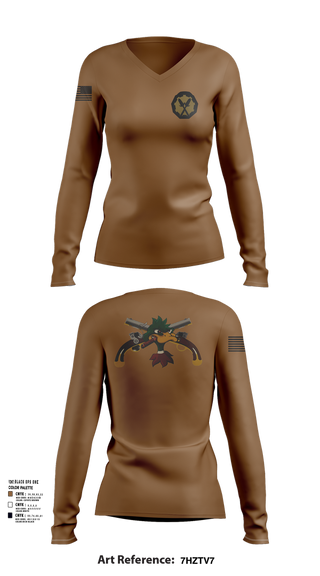 Womens Long Sleeve Vneck Shirt, 352nd MP Co, Army, Teamtime, Team time, sublimation, custom sports apparel, team uniforms, spirit wear, spiritwear, sports uniforms, custom shirts, team store, custom team store, fundraiser sports, apparel fundraiser