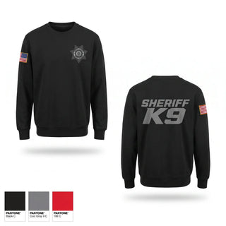 Crew Neck Sweatshirt, Sheriff K9, Police, Teamtime, Team time, sublimation, custom sports apparel, team uniforms, spirit wear, spiritwear, sports uniforms, custom shirts, team store, custom team store, fundraiser sports, apparel fundraiser