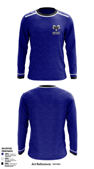 Long Sleeve Performance Shirt, Greene County Middle School Soccer, Men's Soccer, Teamtime, Team time, sublimation, custom sports apparel, team uniforms, spirit wear, spiritwear, sports uniforms, custom shirts, team store, custom team store, fundraiser sports, apparel fundraiser