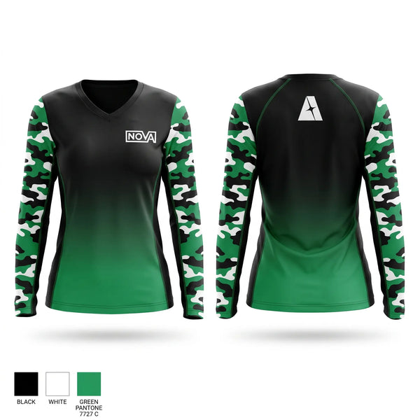 Womens Long Sleeve Vneck Shirt, Nova Strategic Group, Police, Teamtime, Team time, sublimation, custom sports apparel, team uniforms, spirit wear, spiritwear, sports uniforms, custom shirts, team store, custom team store, fundraiser sports, apparel fundraiser