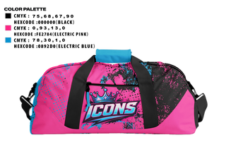 Duffle Bag, East Coast Icons, Baseball, Teamtime, Team time, sublimation, custom sports apparel, team uniforms, spirit wear, spiritwear, sports uniforms, custom shirts, team store, custom team store, fundraiser sports, apparel fundraiser