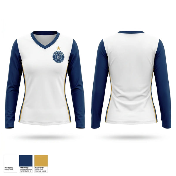Womens Long Sleeve Vneck Shirt, Top Dogs, Men's Soccer, Teamtime, Team time, sublimation, custom sports apparel, team uniforms, spirit wear, spiritwear, sports uniforms, custom shirts, team store, custom team store, fundraiser sports, apparel fundraiser