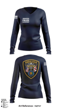 Andalusia Police Department Women's Long Sleeve V-neck Shirt - 5