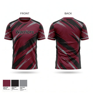 Soft Poly Tee Cotton Like Feel, Warriors, Softball, Teamtime, Team time, sublimation, custom sports apparel, team uniforms, spirit wear, spiritwear, sports uniforms, custom shirts, team store, custom team store, fundraiser sports, apparel fundraiser