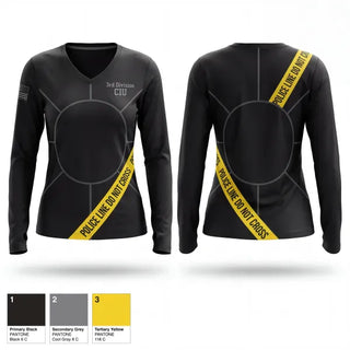 Womens Long Sleeve Vneck Shirt, 3rd Division CIU, Police, Teamtime, Team time, sublimation, custom sports apparel, team uniforms, spirit wear, spiritwear, sports uniforms, custom shirts, team store, custom team store, fundraiser sports, apparel fundraiser