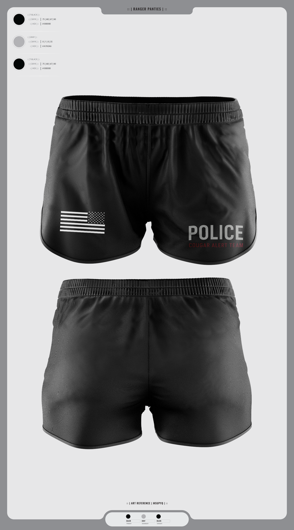 Ranger Panties, Cougar Alert Team 1, Police, Teamtime, Team time, sublimation, custom sports apparel, team uniforms, spirit wear, spiritwear, sports uniforms, custom shirts, team store, custom team store, fundraiser sports, apparel fundraiser