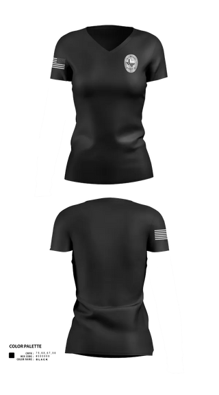Womens Short Sleeve Vneck Shirt, Murphy Police, , Teamtime, Team time, sublimation, custom sports apparel, team uniforms, spirit wear, spiritwear, sports uniforms, custom shirts, team store, custom team store, fundraiser sports, apparel fundraiser