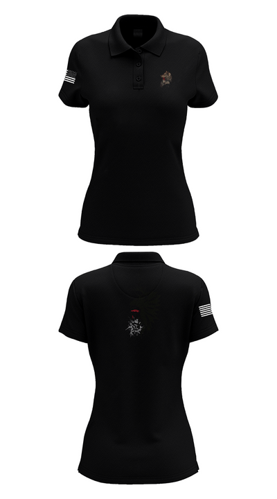 101st airborne 1-327 35416174 Women's Short Sleeve Performance Polo  - 35