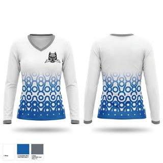 Womens Long Sleeve Vneck Shirt, Carolina Underdawgz, Softball, Teamtime, Team time, sublimation, custom sports apparel, team uniforms, spirit wear, spiritwear, sports uniforms, custom shirts, team store, custom team store, fundraiser sports, apparel fundraiser
