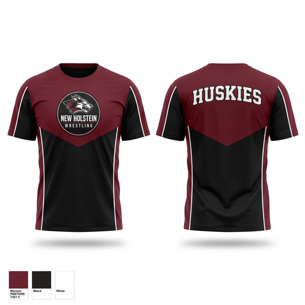 Short Sleeve Performance Shirt, New Holstein Huskies, Wrestling, Teamtime, Team time, sublimation, custom sports apparel, team uniforms, spirit wear, spiritwear, sports uniforms, custom shirts, team store, custom team store, fundraiser sports, apparel fundraiser