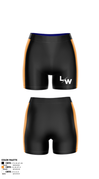 Womens Compression Shorts, Highlanders, Track & Field, Teamtime, Team time, sublimation, custom sports apparel, team uniforms, spirit wear, spiritwear, sports uniforms, custom shirts, team store, custom team store, fundraiser sports, apparel fundraiser