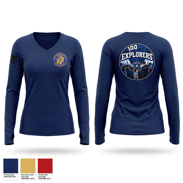 Old School Cotton Feel Shirt, NYPD explorer unit, Police, Teamtime, Team time, sublimation, custom sports apparel, team uniforms, spirit wear, spiritwear, sports uniforms, custom shirts, team store, custom team store, fundraiser sports, apparel fundraiser