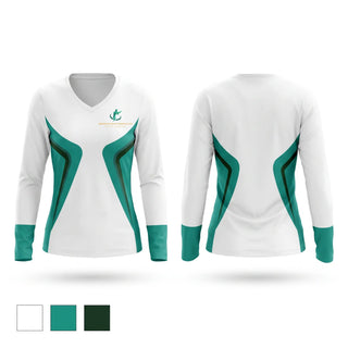Womens Long Sleeve Vneck Shirt, Brooklyn Sportsman’s Club Action Shooting, , Teamtime, Team time, sublimation, custom sports apparel, team uniforms, spirit wear, spiritwear, sports uniforms, custom shirts, team store, custom team store, fundraiser sports, apparel fundraiser