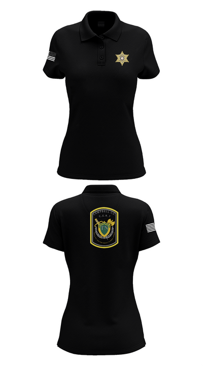 C.C.S.O. CERT 25474985 Women's Short Sleeve Performance Polo  - 33