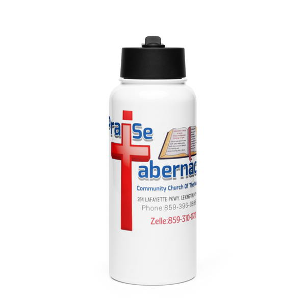Praise Tabernacle Community Church Of The Nazarene 40844690 Stainless Steel Water Bottle with a Straw Lid