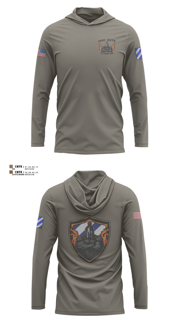 Long Sleeve Performance Shirt with hood, DSTB, 3DSB, Army, Teamtime, Team time, sublimation, custom sports apparel, team uniforms, spirit wear, spiritwear, sports uniforms, custom shirts, team store, custom team store, fundraiser sports, apparel fundraiser