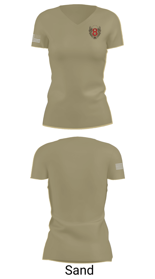 Womens Short Sleeve Vneck Shirt, Section 8, , Teamtime, Team time, sublimation, custom sports apparel, team uniforms, spirit wear, spiritwear, sports uniforms, custom shirts, team store, custom team store, fundraiser sports, apparel fundraiser