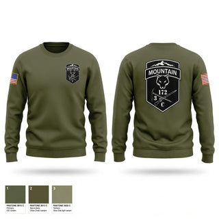 Crew Neck Sweatshirt, C-CO 3/172 INF MTN, National Guard, Teamtime, Team time, sublimation, custom sports apparel, team uniforms, spirit wear, spiritwear, sports uniforms, custom shirts, team store, custom team store, fundraiser sports, apparel fundraiser