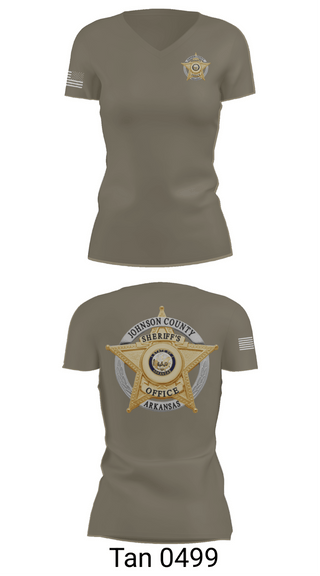 Womens Short Sleeve Vneck Shirt, Johnson County Sheriff’s Office, Police, Teamtime, Team time, sublimation, custom sports apparel, team uniforms, spirit wear, spiritwear, sports uniforms, custom shirts, team store, custom team store, fundraiser sports, apparel fundraiser